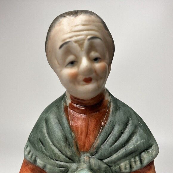 Flambro Porcelain Figurines Elderly Couple Reading Old Man Woman Seated Cards - Picture 6 of 11